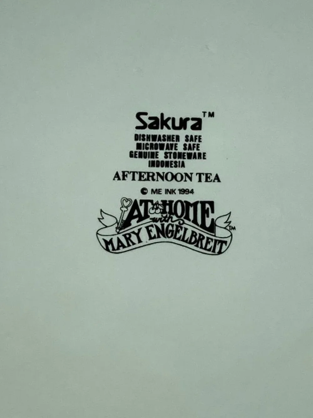 Mary Engelbreit Afternoon Tea 12.5” Charger Plate by Sakura 1994 At Home